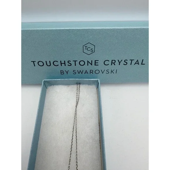 Touchstone Crystal By Swarovski Starfish Pendant Necklace Silver Tone
